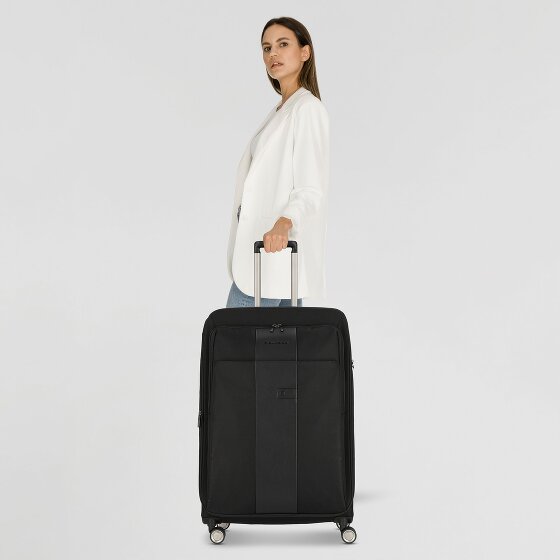 Piquadro Brief 4 wielen Trolley 78 cm met uitbreidingsplooi