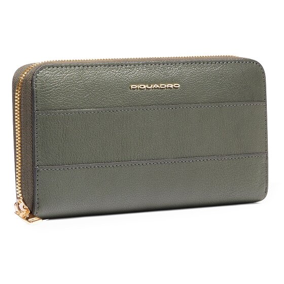Piquadro Patricia Portemonnee RFID-bescherming Leer 19 cm