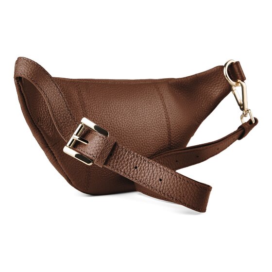 Lazarotti Bologna leer Fanny pack met dubbele rits, crossbody, leer, 25 cm