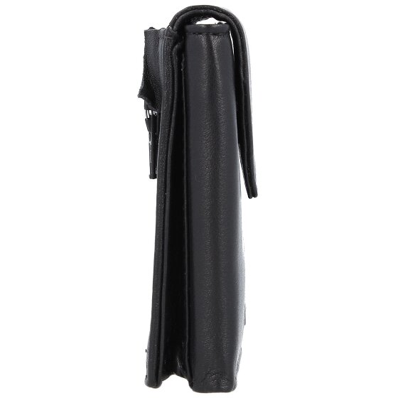 Greenland Nature Zwarte Nappa Portemonnee RFID Leer 7 cm