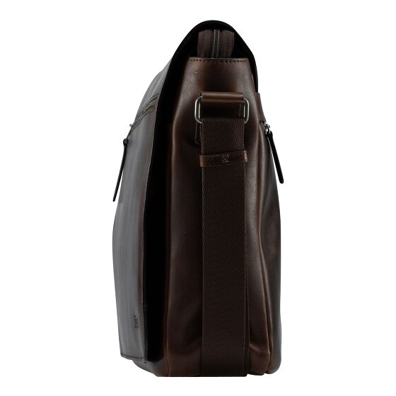 Jost Lund Aktetas Messenger Leer 41.5 cm Laptop compartiment