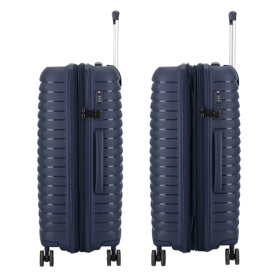 d&n Travel Line 4500 4 wielen Kofferset 3-delig met uitbreidingsplooi