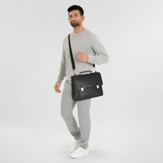 bugatti Valencia Aktetas Messenger Leer 40 cm Laptop compartiment bugatti Valencia Aktetas Messenger Leer 40 cm Laptop compartiment