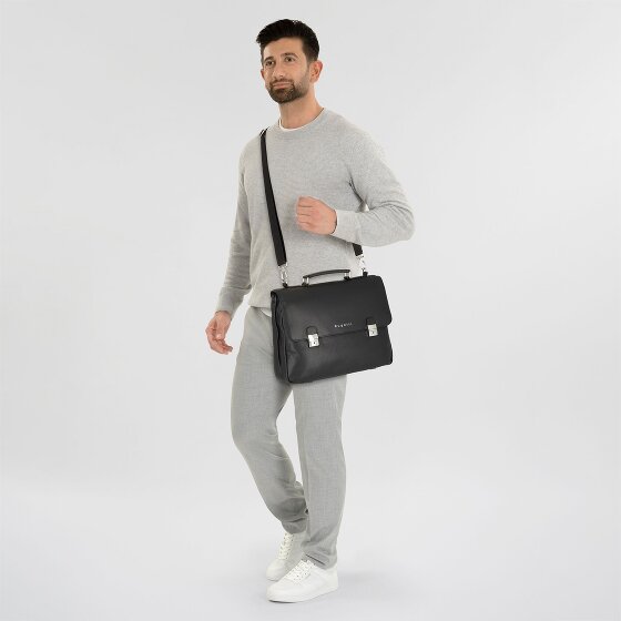 bugatti Valencia Aktetas Messenger Leer 40 cm Laptop compartiment