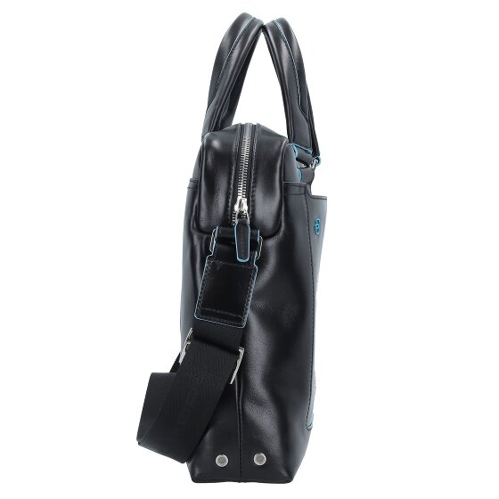 Piquadro Blauwe Square Briefcase III Leder 40 cm Laptopcompartiment