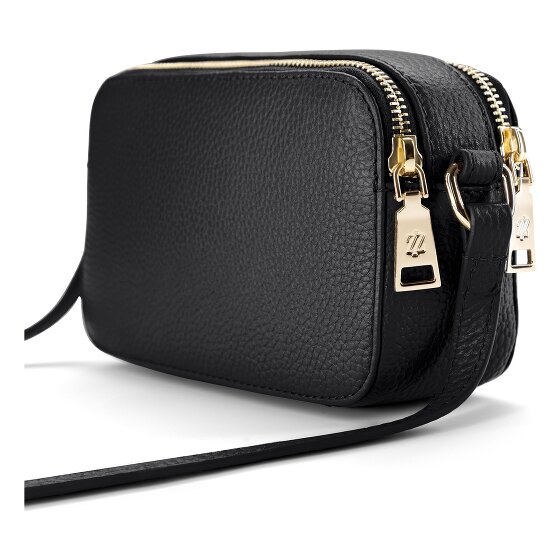 Lazarotti Bologna leer crossbody tas Camera-Bag leer dubbele rits 18 cm