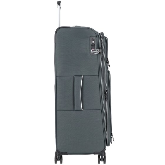 d&n Travel Line 9204 4 wielen Trolley L 76 cm met uitbreidingsplooi