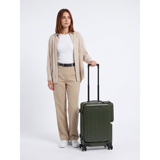 Piquadro PQ-Light 4 wielen Cabinewagen 55 cm Laptopvak