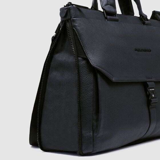 Piquadro Than Koffer Leer 43 cm Laptop compartiment met uitbreidingsplooi