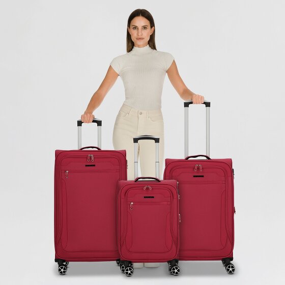 Cocoono Monterrey 4 wielen Kofferset 3-delig met uitbreidingsplooi