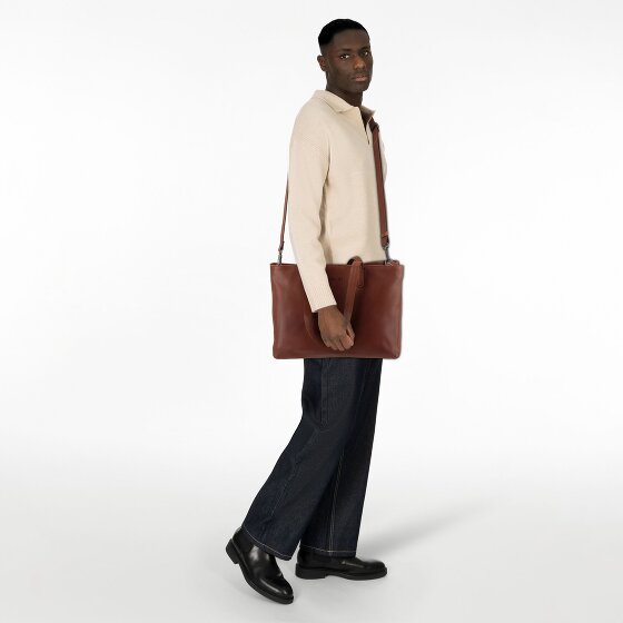 Plevier Power Shopper Tas Leer 31 cm Laptop compartiment