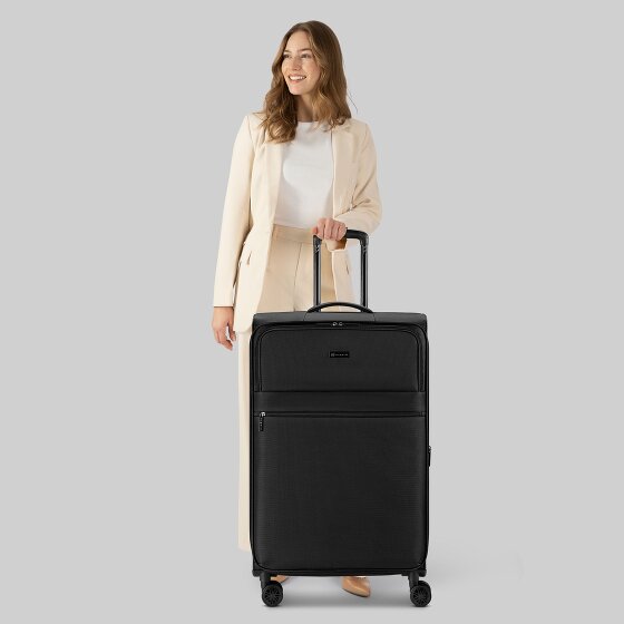 bugatti Valencia Soft 4 wielen Trolley L 75 cm met uitbreidingsplooi