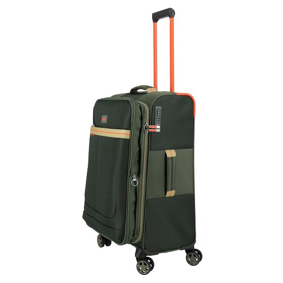 Travelite Color Craze 4 wielen Trolley M 66 cm met uitbreidingsplooi