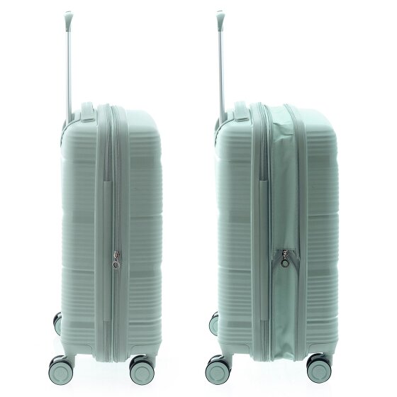 Gladiator 0800 4 wielen Cabinewagen 55 cm met uitbreidingsplooi