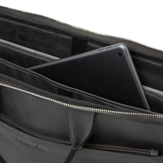 Pride and Soul Beoordeel aktetas leer 39 cm Laptop compartiment