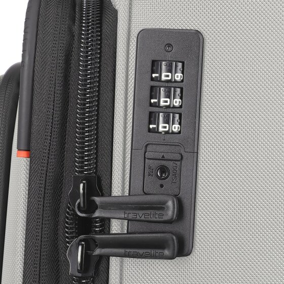 Travelite Crosslite 5.0 4 wielen Trolley L 77 cm met uitbreidingsplooi