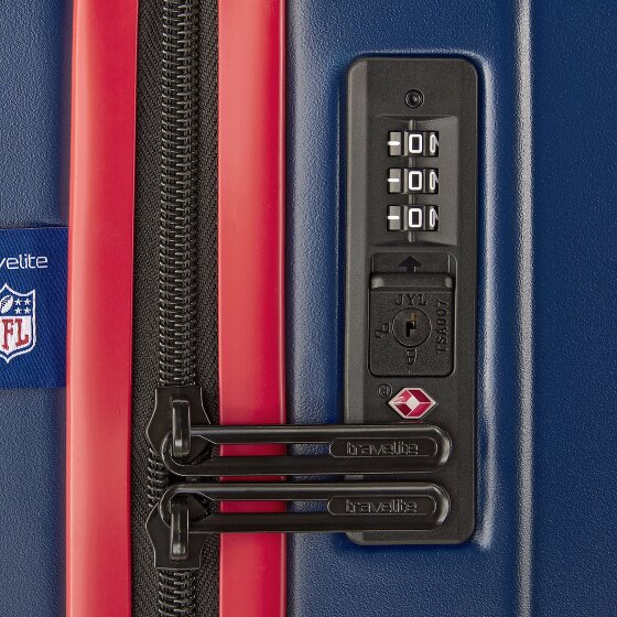 Travelite travelite x NFL 4 wielen Kofferset 3-delig met uitbreidingsplooi