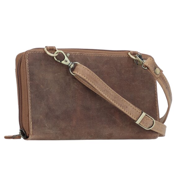 Greenburry Vintage Portemonnee RFID-bescherming Leer 21 cm