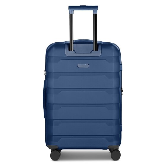 d&n South Dakota 4 wielen Trolley M 66 cm met uitbreidingsplooi