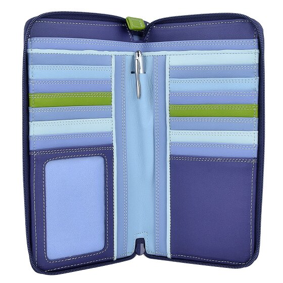 Mywalit Grote dubbele ritssluiting portemonnee leer 18 cm