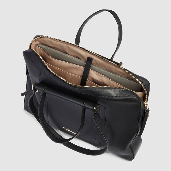 Piquadro Circle Handtas RFID-bescherming Leer 42 cm Laptop compartiment
