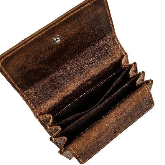 Greenburry Vintage Portemonnee RFID-bescherming Leer 10 cm
