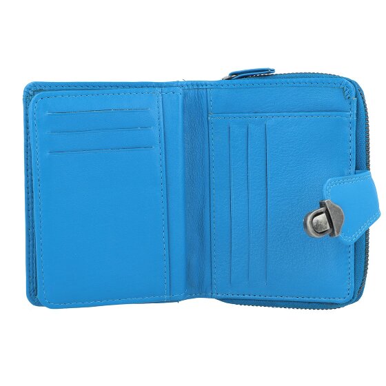 Greenburry Sponsachtig portefeuille leer 9 cm