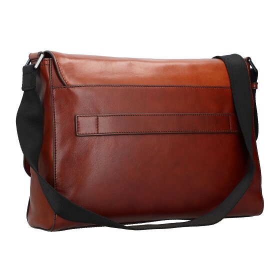 The Bridge Damiano Aktetas Messenger Leer 37 cm Laptop compartiment