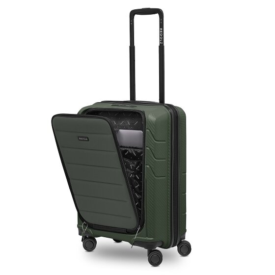 Redolz Essentials 17 4-wiel cabine trolley 55 cm soft-pocket laptop compartiment