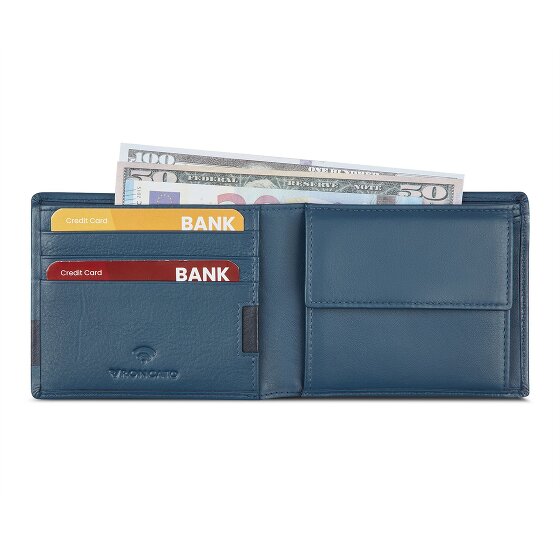 Roncato Monaco Portemonnee RFID-bescherming Leer 9 cm