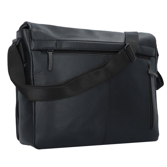 Jost Stockholm Messenger Bag Leer 38 cm Laptopcompartiment