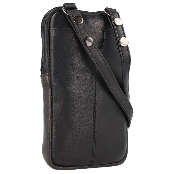 Greenland Nature Black Nappa Mobiel telefoonhoesje Leer 11.5 cm