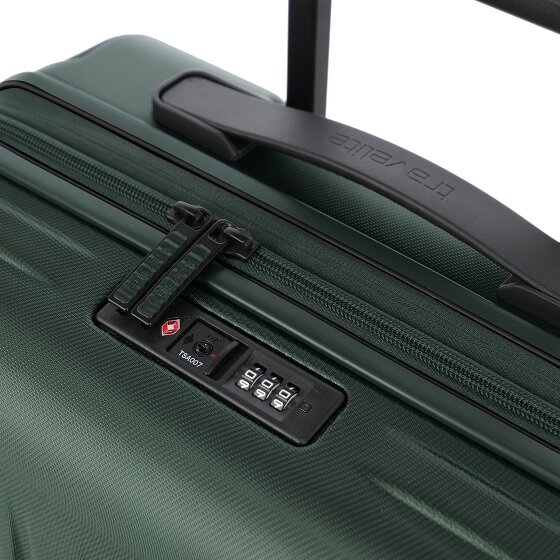 Travelite Dynamiic 4 wielen Cabinewagen 55 cm met uitbreidingsplooi
