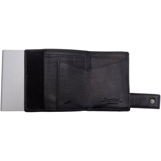SecWal SecWal 1 Creditcard etui Portemonnee RFID Leer 9 cm