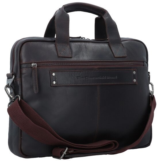 The Chesterfield Brand Wax Pull Up Koffer Leer 40 cm Laptop compartiment