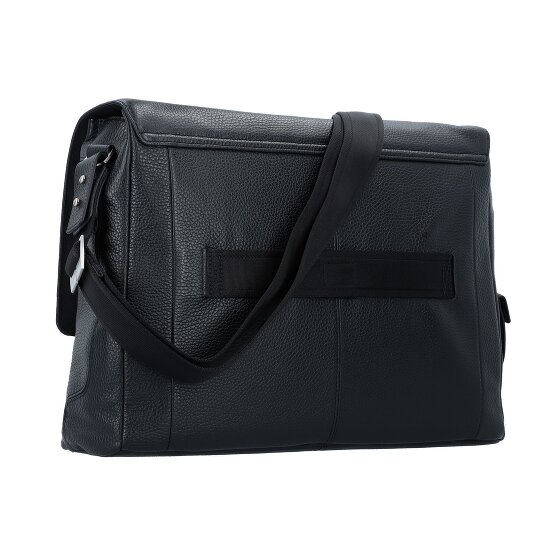 Piquadro Vibe Aktetas Messenger Leer 41 cm Laptop compartiment