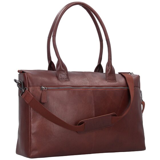 Plevier Rock Copal Schoudertas Leer 44 cm Laptop compartiment