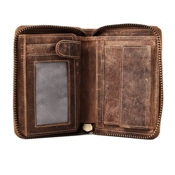 Greenburry Huntsman Portemonnee RFID-bescherming Leer 10 cm