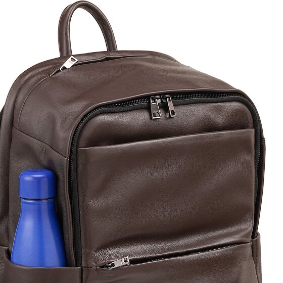 DuDu Sydney Dagrugzak Leer 42 cm Laptop compartiment