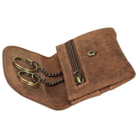 Greenburry Vintage sleuteletui leer 12 cm
