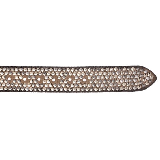 b.belt Studded riem leer
