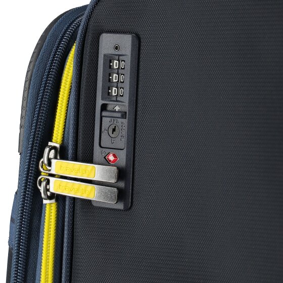 Travelite Color Craze 4 wielen Trolley M 66 cm met uitbreidingsplooi