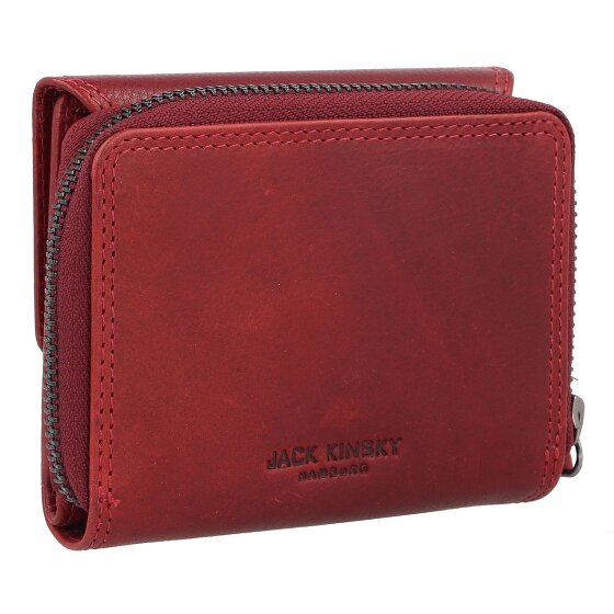 Jack Kinsky Portemonnee RFID-bescherming Leer 11 cm