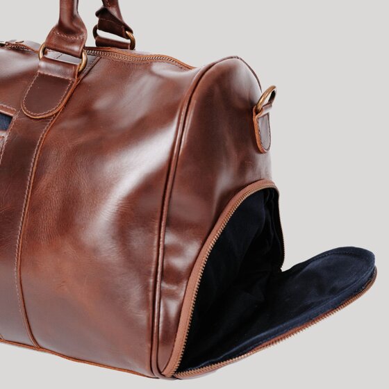 Buckle & Seam Collin Weekender reistas Leer 48 cm