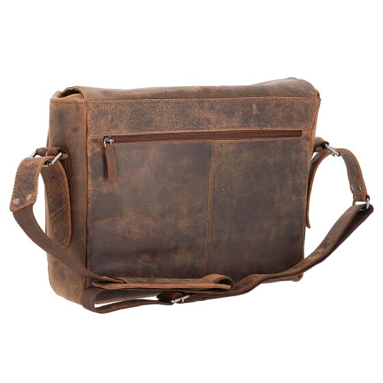 Pride and Soul Ben schoudertas leer 33 cm laptopvak