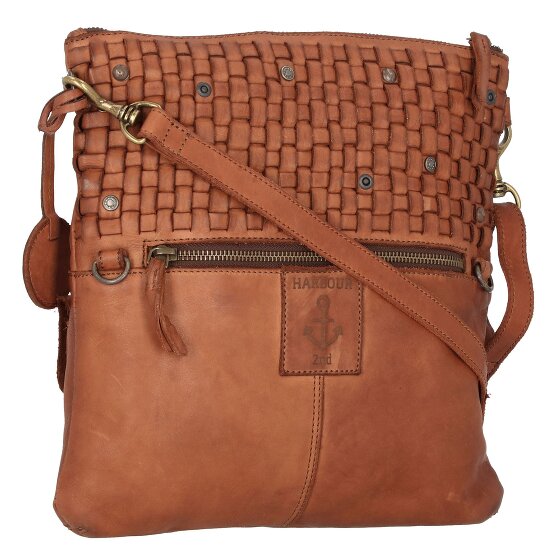 Harbour 2nd Phillipine zacht geweven schoudertas leer 30 cm
