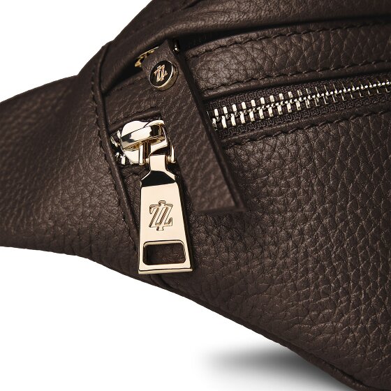 Lazarotti Bologna leer Fanny pack met dubbele rits, crossbody, leer, 25 cm