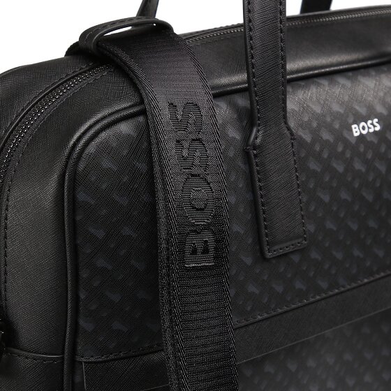 Boss Zair Koffer Leer 38 cm Laptop compartiment