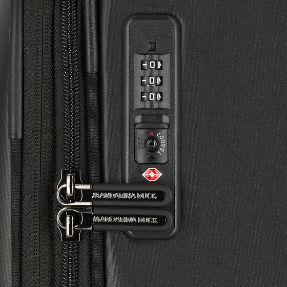 Mandarina Duck Eco Coated 4 wielen Trolley L 78 cm met uitbreidingsplooi