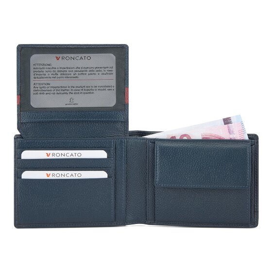 Roncato Trial DLX Portemonnee RFID-bescherming Leer 9.5 cm